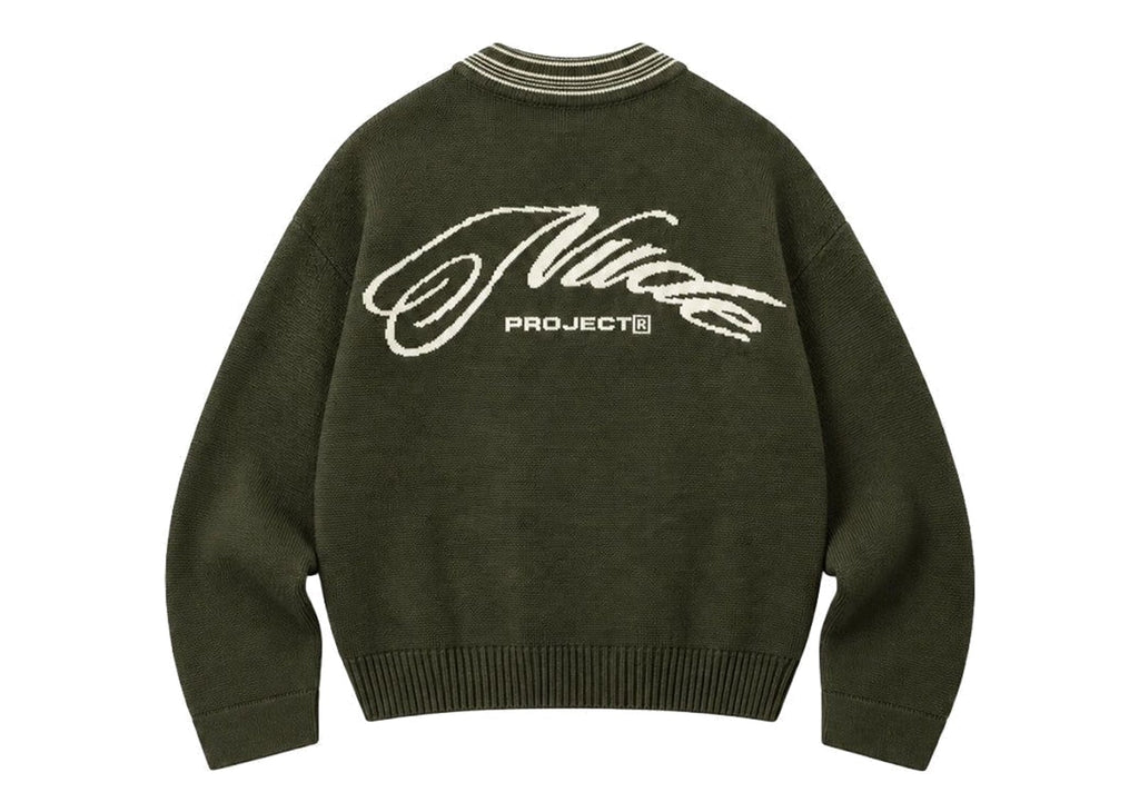 Nude Project The Consultant Quarter-Zip Knit Green