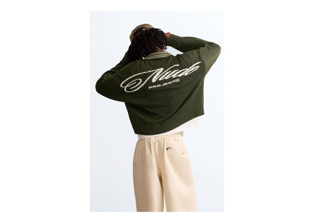 Nude Project The Consultant Quarter-Zip Knit Green