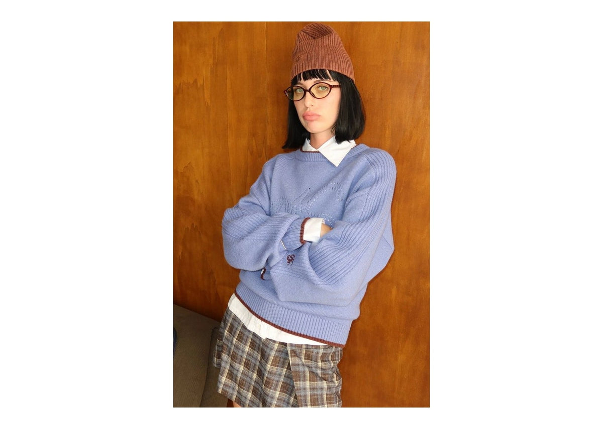 Nude Project The Employee of the Month Knit Sweater Blue