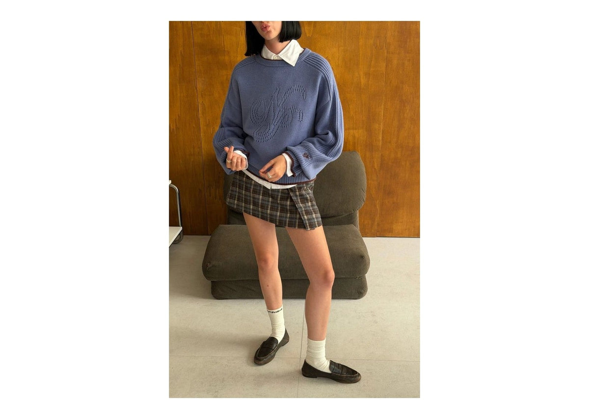 Nude Project The Employee of the Month Knit Sweater Blue