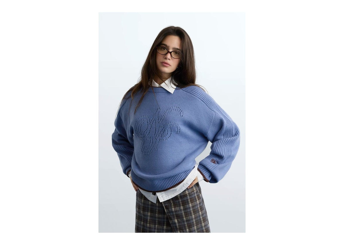 Nude Project The Employee of the Month Knit Sweater Blue