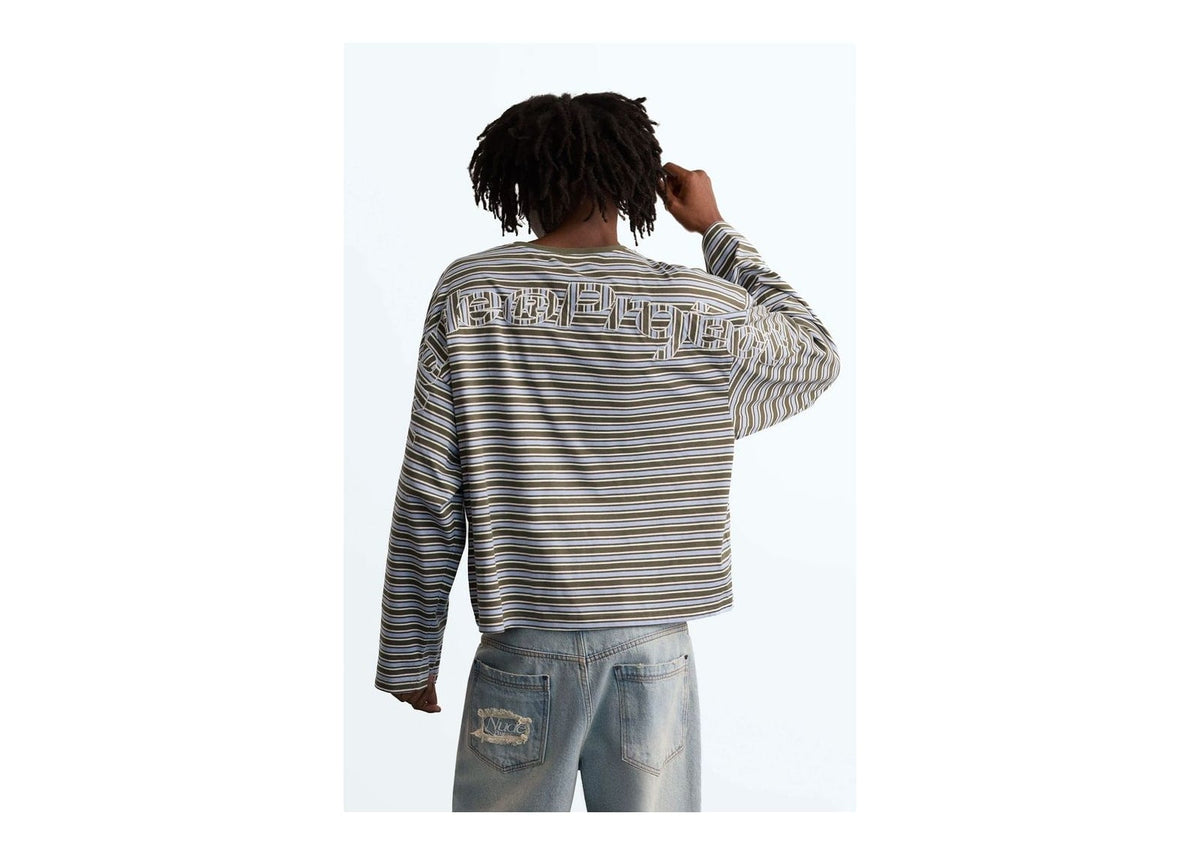 Nude Project The Networking Long-Sleeve Tee Light Blue