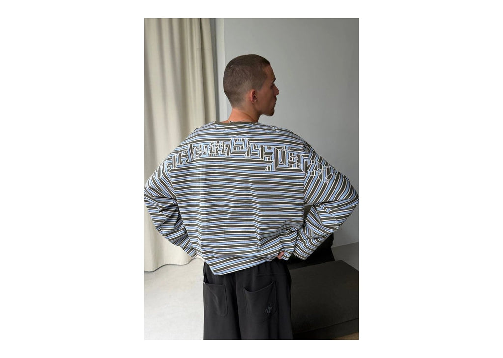 Nude Project The Networking Long-Sleeve Tee Light Blue