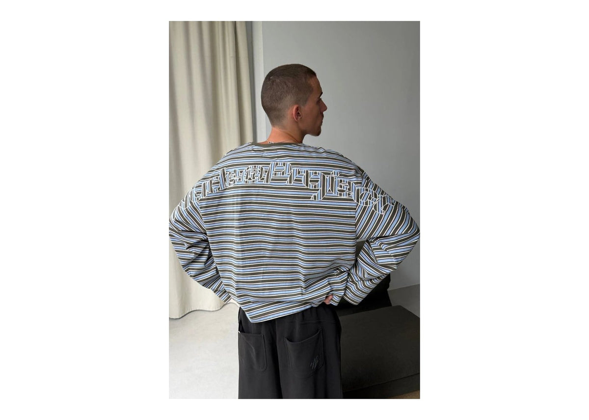 Nude Project The Networking Long-Sleeve Tee Light Blue
