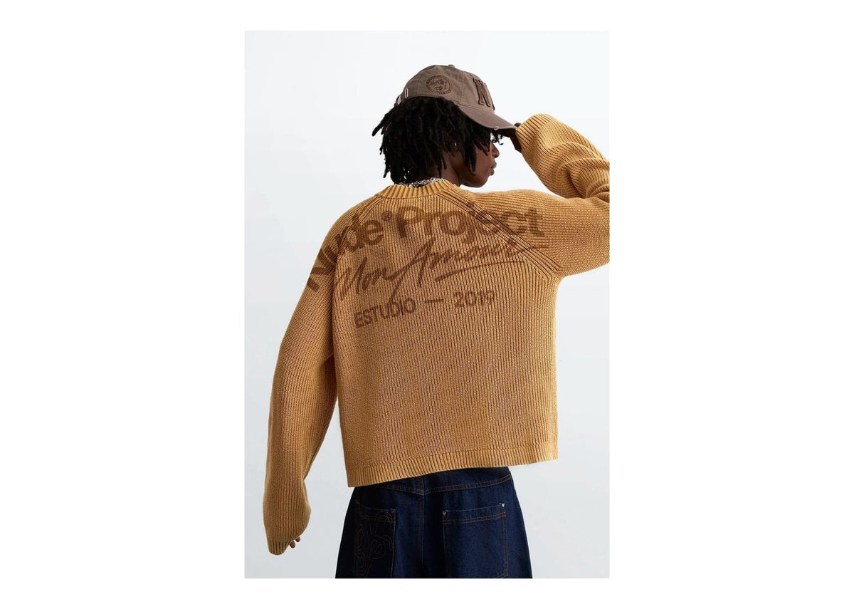 Nude Project The Promotion Knit Sweater Dark Orange