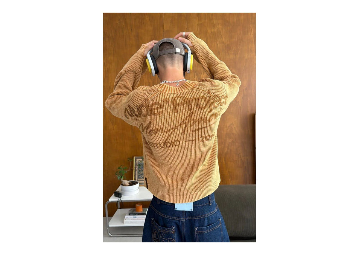 Nude Project The Promotion Knit Sweater Dark Orange