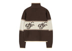 Nude Project Voyage Knit Zip-Up Cardigan Brown