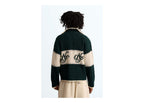 Nude Project Voyage Knit Zip-Up Cardigan Green