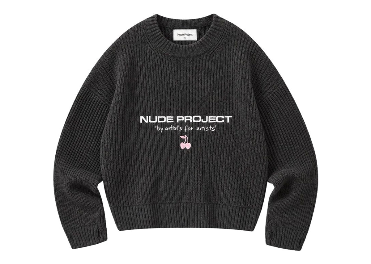 Nude Project Wavy Knit Sweater Ash
