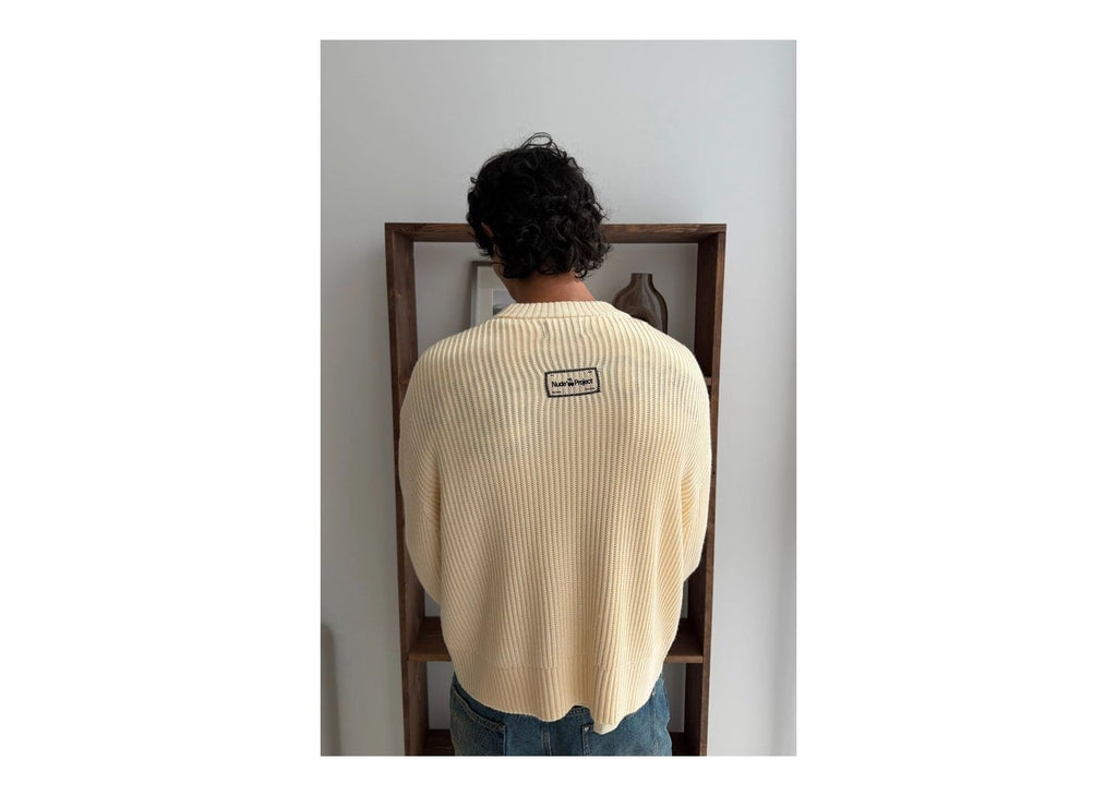 Nude Project Wavy Knit Sweater Ivory
