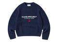 Nude Project Wavy Knit Sweater Navy