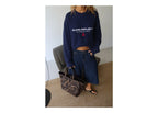 Nude Project Wavy Knit Sweater Navy