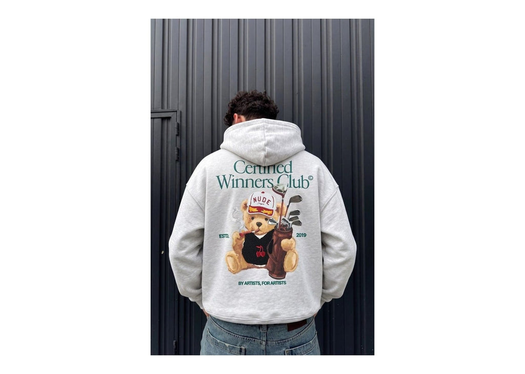Nude Project Winner Hoodie Grey Melange