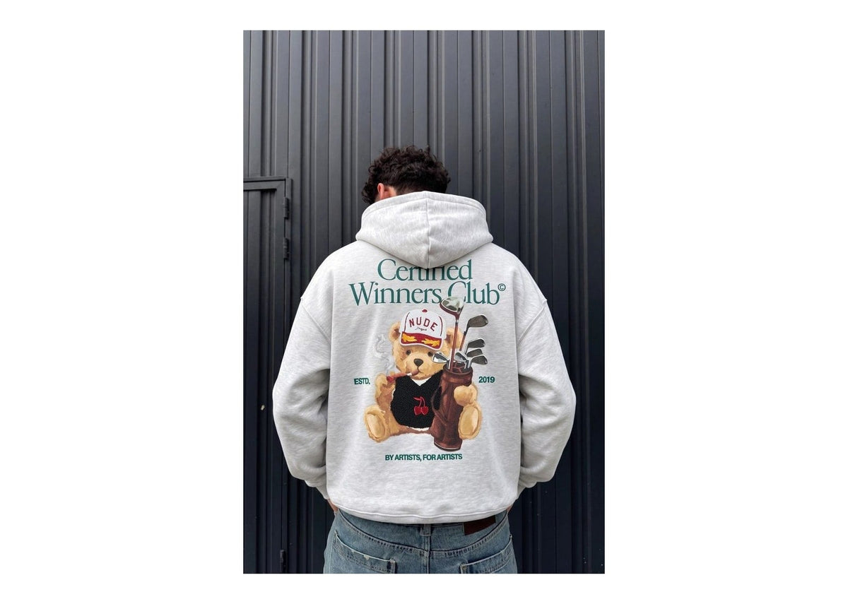 Nude Project Winner Hoodie Grey Melange
