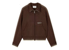 Nude Project Work Trip Zip-Up Knit Cardigan Brown