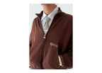 Nude Project Work Trip Zip-Up Knit Cardigan Brown