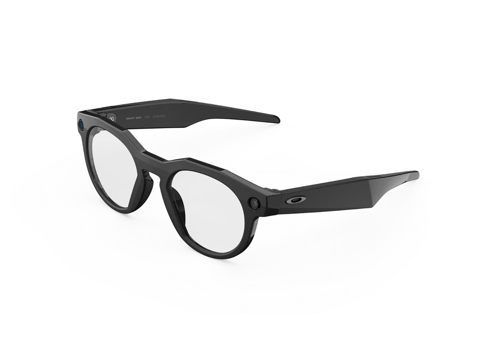 Oakley Meta HSTN AI Smart Glasses Clear Lens Black