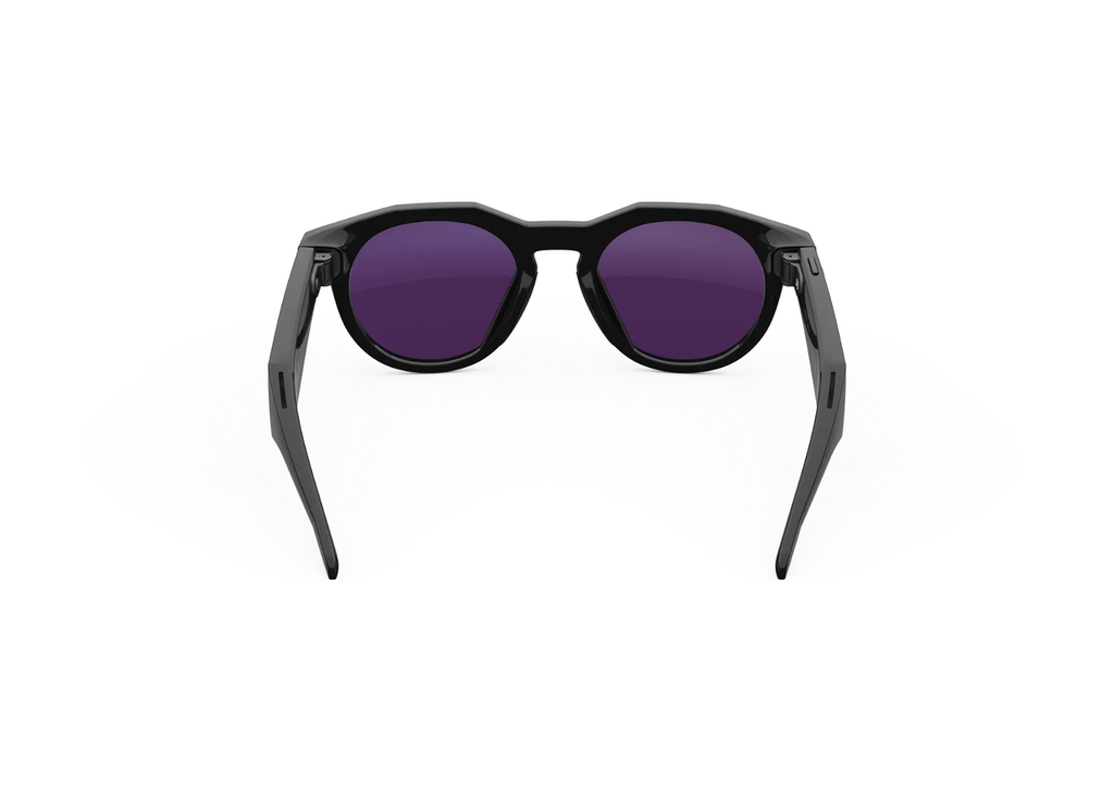 Oakley Meta HSTN AI Smart Glasses Clear to Amethyst Transitions Lens Black
