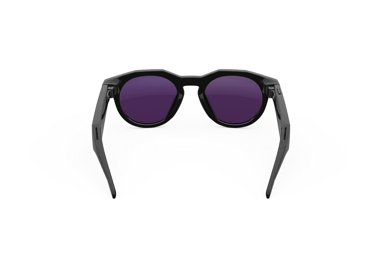 Oakley Meta HSTN AI Smart Glasses Clear to Amethyst Transitions Lens Black