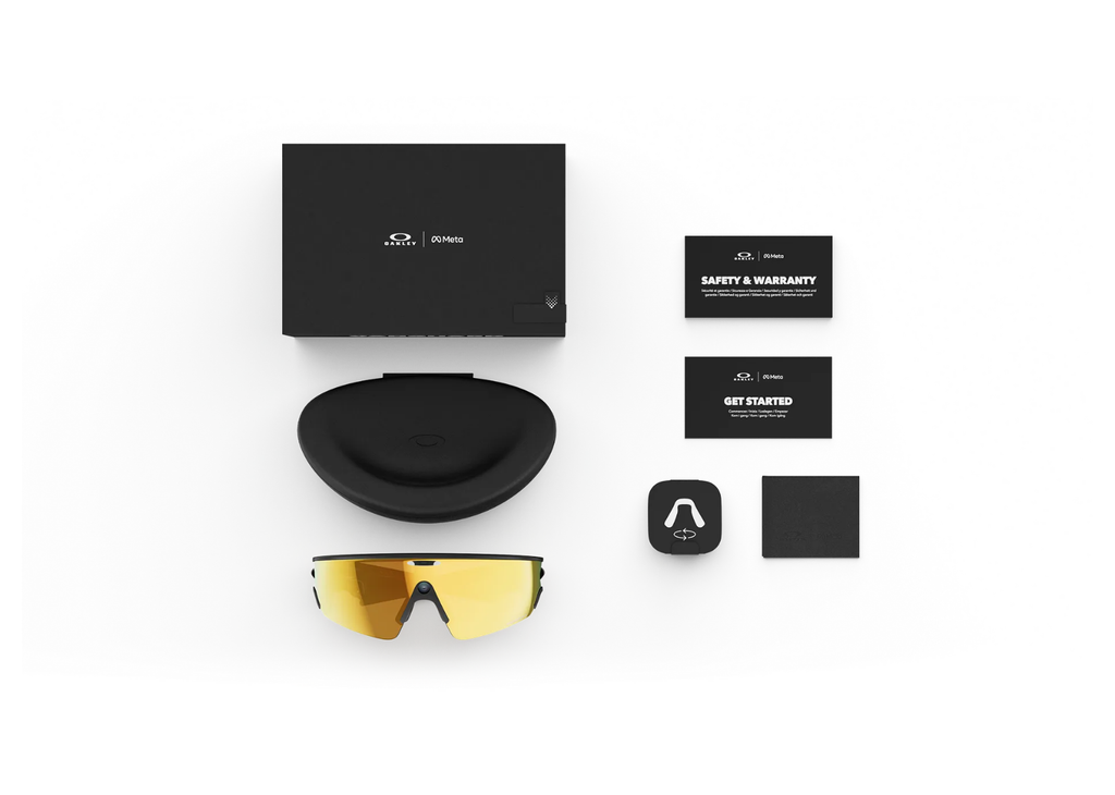 Oakley Meta Vanguard AI Smart Glasses Prizm 24 K Lens Black