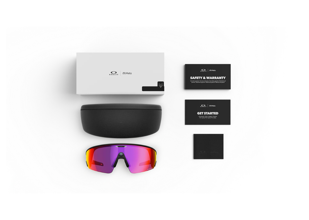 Oakley Meta Vanguard AI Smart Glasses Prizm Road Lens Black