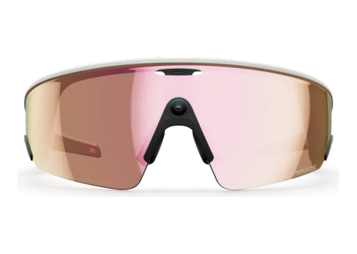 Oakley Meta Vanguard AI Smart Glasses Prizm Rose Gold Lens White
