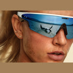 Oakley Meta Vanguard AI Smart Glasses Prizm Sapphire Lens White