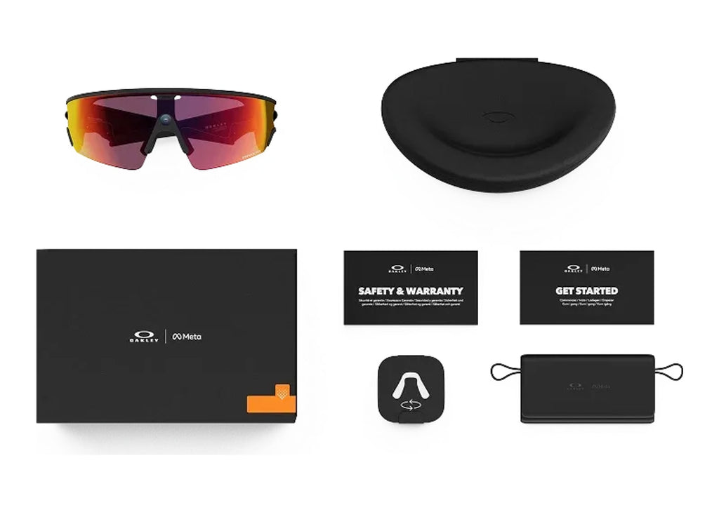 Oakley Meta Vanguard AI Smart Glasses Prizm Transitions Ember Lens Black