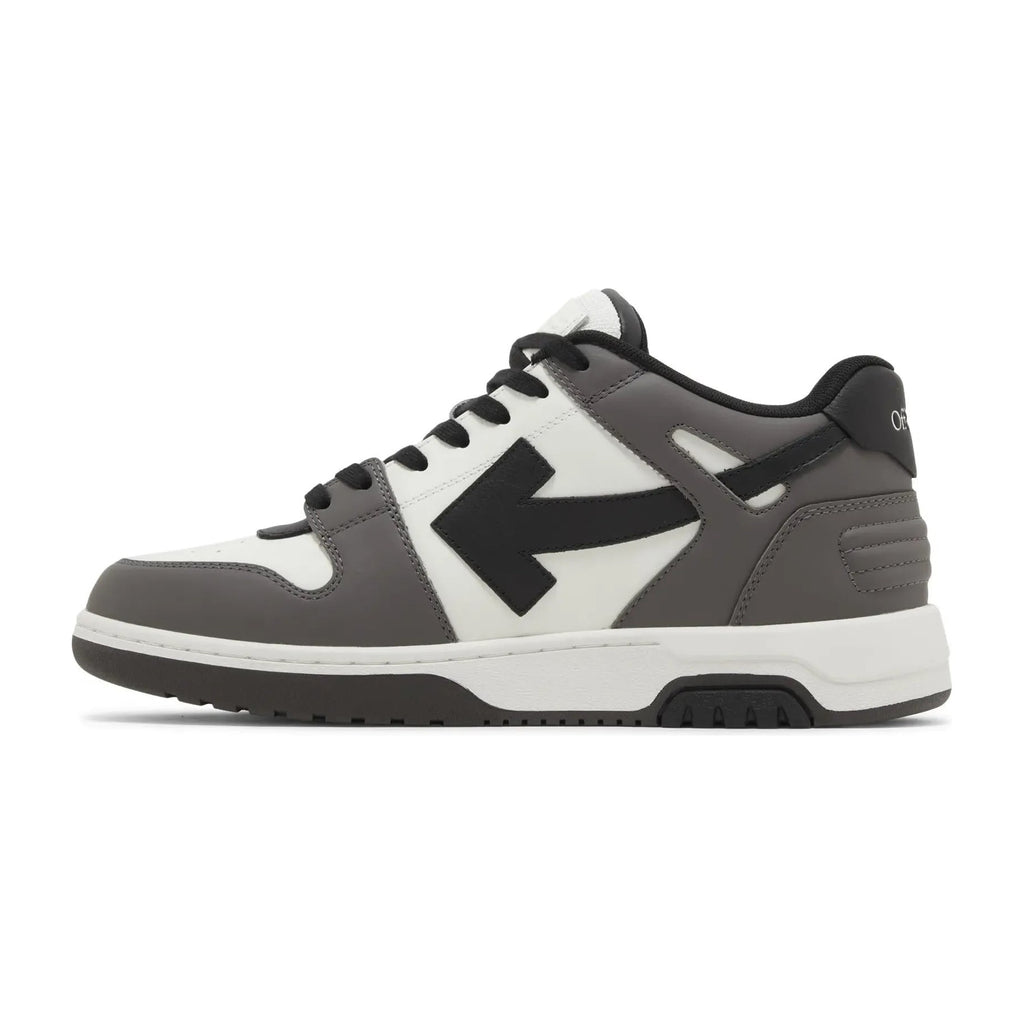 OFF-WHITE Out Of Office OOO Low Tops Dark Gray Black