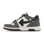OFF-WHITE Out Of Office OOO Low Tops Dark Gray Black