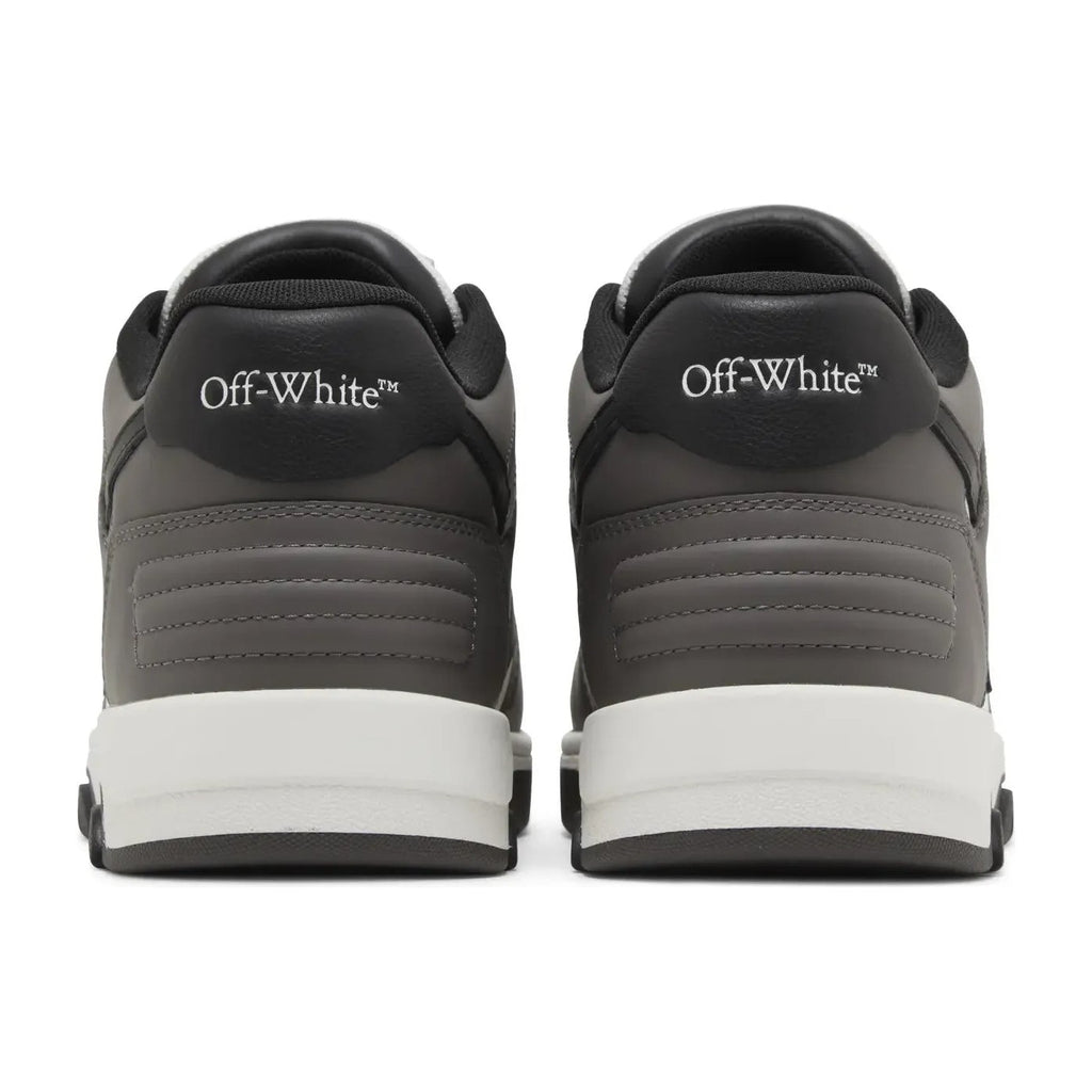OFF-WHITE Out Of Office OOO Low Tops Dark Gray Black