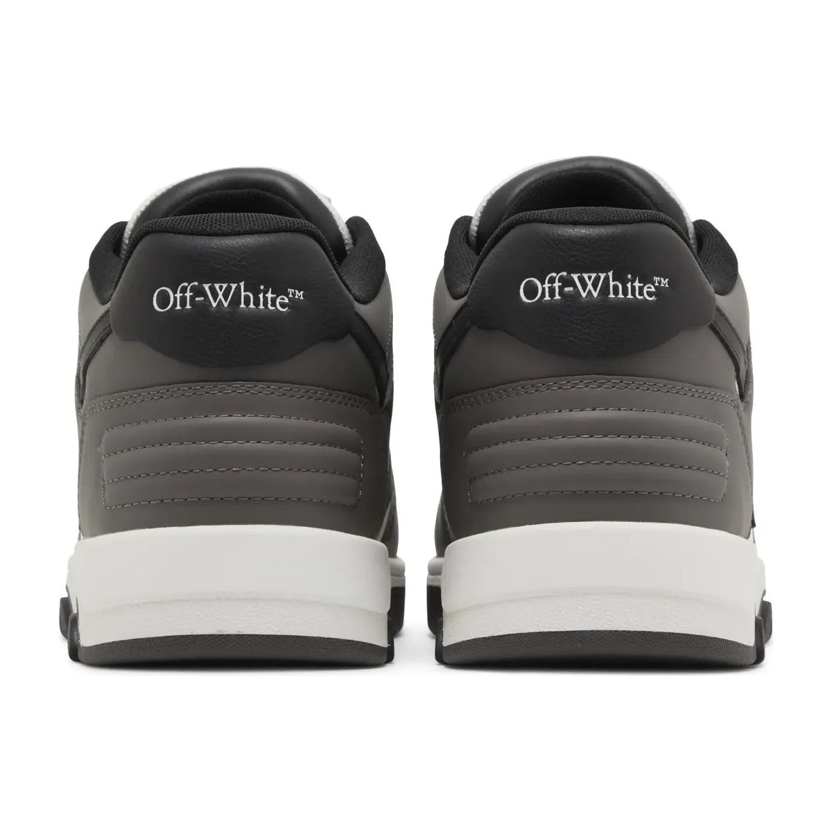 OFF-WHITE Out Of Office OOO Low Tops Dark Gray Black