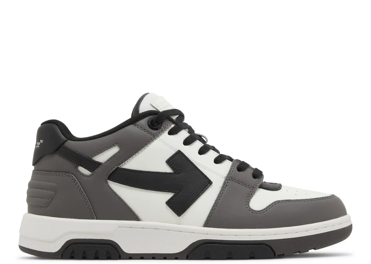 OFF-WHITE Out Of Office OOO Low Tops Dark Gray Black
