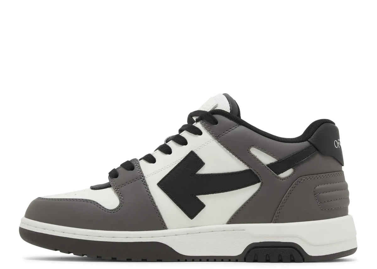 OFF-WHITE Out Of Office OOO Low Tops Dark Gray Black