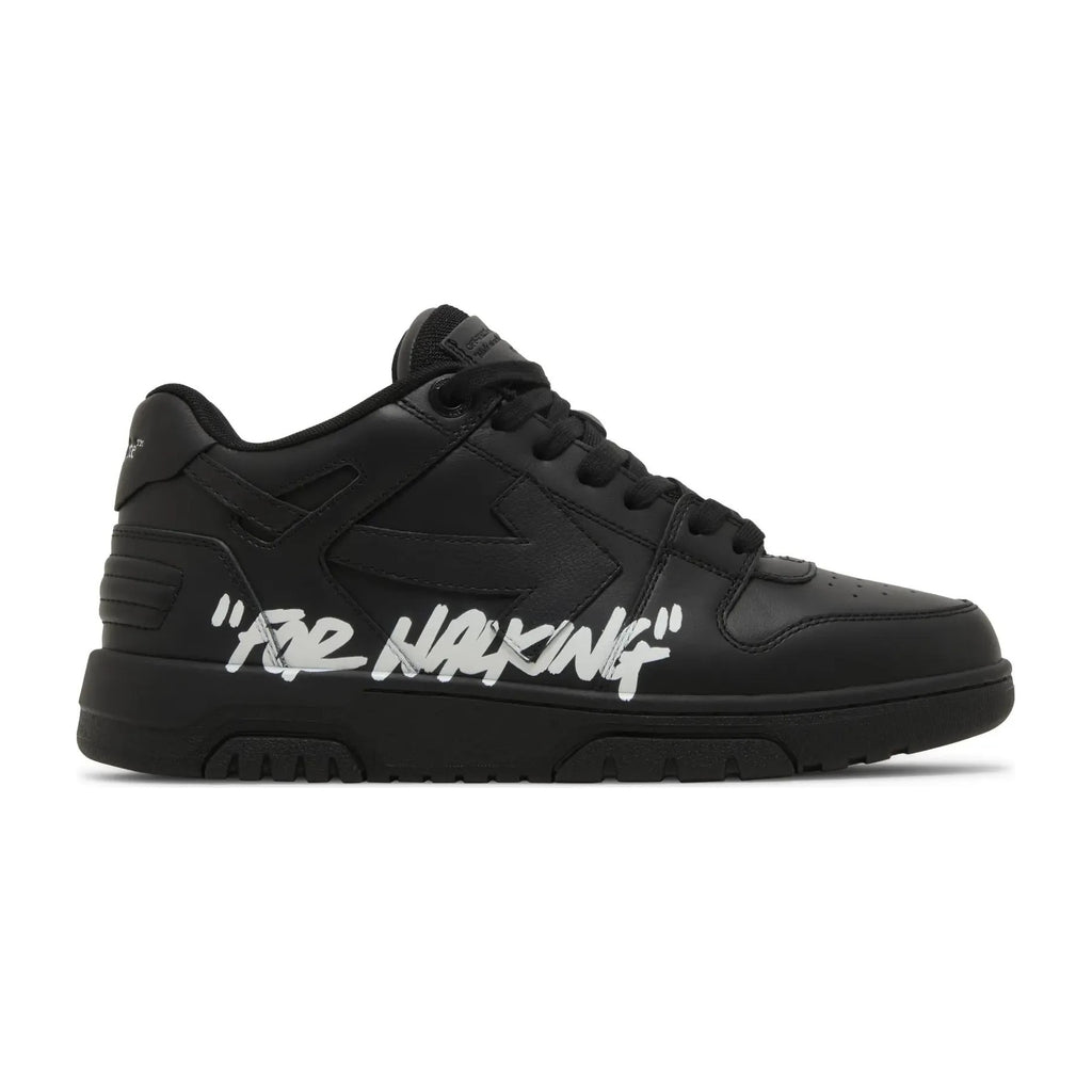OFF-WHITE Out Of Office OOO Low Tops For Walking Black White