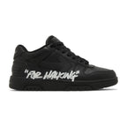 OFF-WHITE Out Of Office OOO Low Tops For Walking Black White
