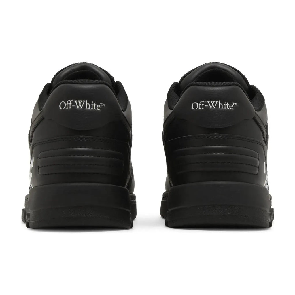 OFF-WHITE Out Of Office OOO Low Tops For Walking Black White