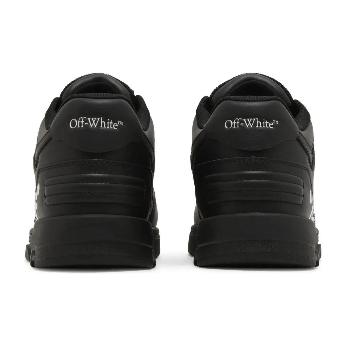 OFF-WHITE Out Of Office OOO Low Tops For Walking Black White