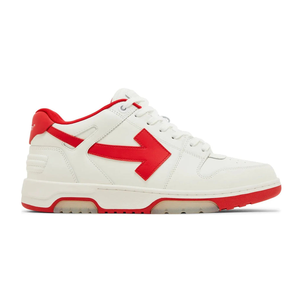 OFF-WHITE Out Of Office "OOO" Low Tops White Red (2024)