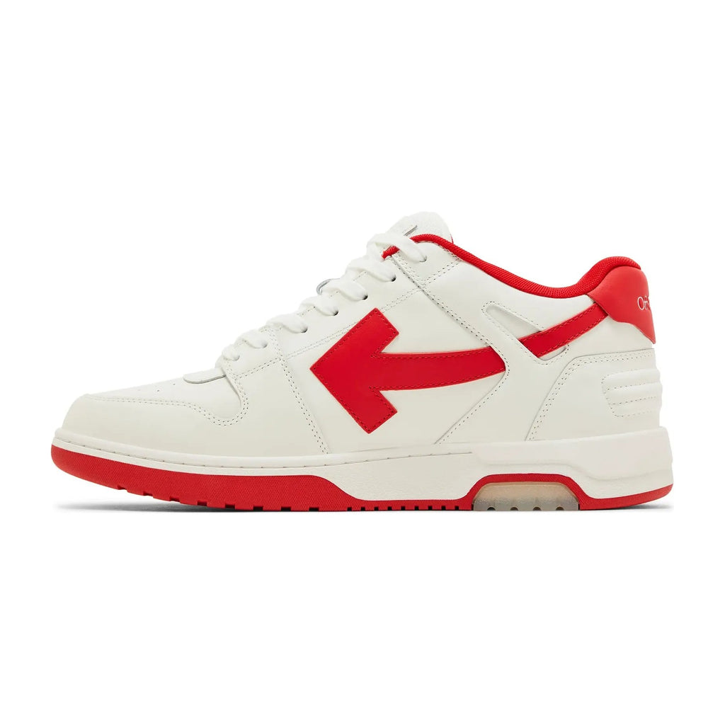 OFF-WHITE Out Of Office "OOO" Low Tops White Red (2024)