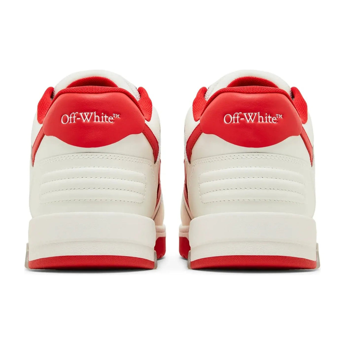 OFF-WHITE Out Of Office "OOO" Low Tops White Red (2024)