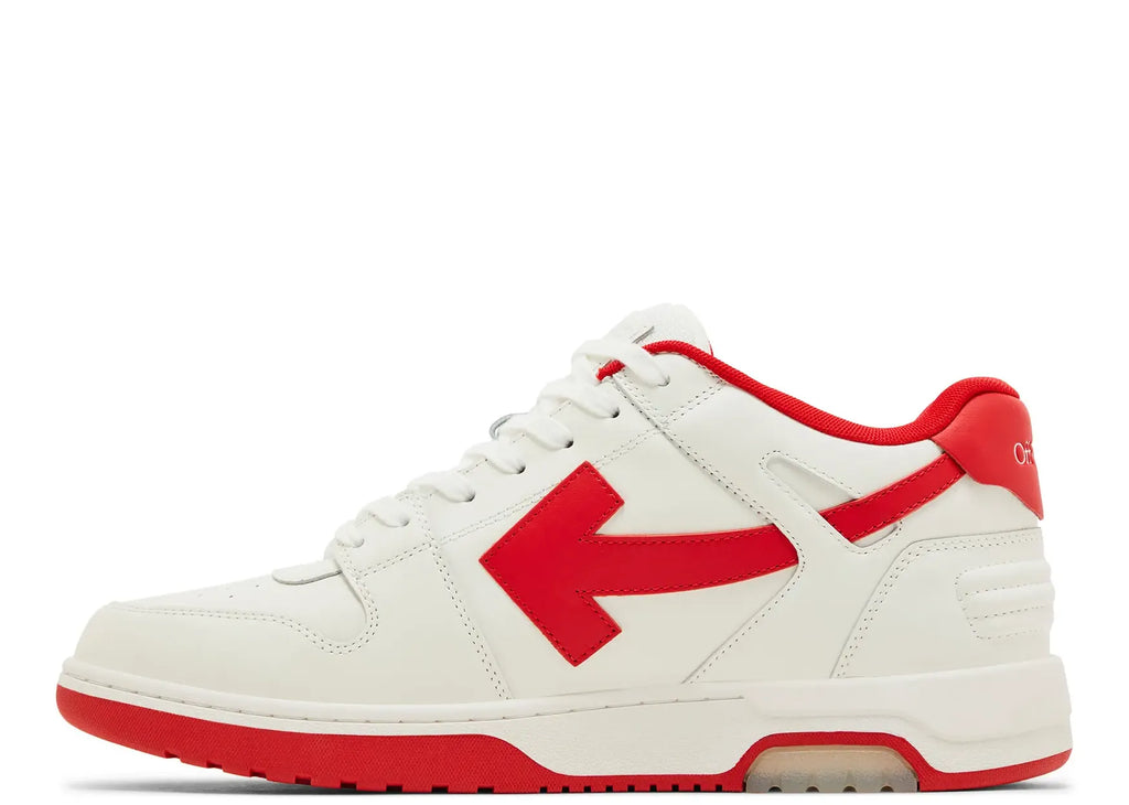 OFF-WHITE Out Of Office "OOO" Low Tops White Red (2024)