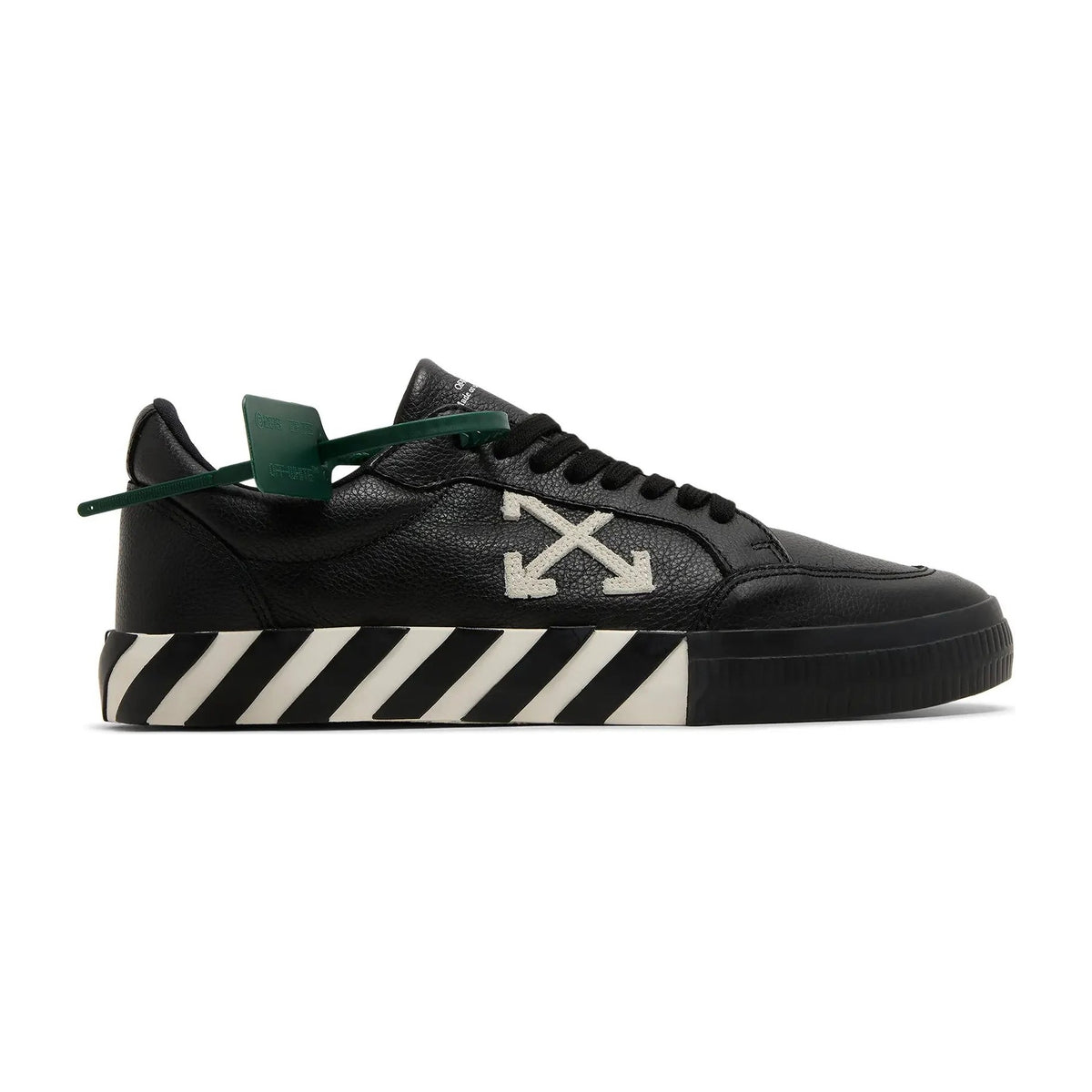 OFF-WHITE Vulc Low Leather Black White SS 22