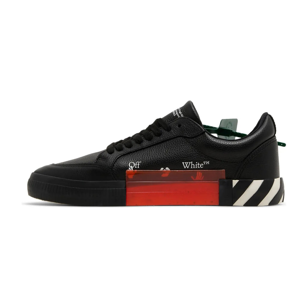 OFF-WHITE Vulc Low Leather Black White SS 22