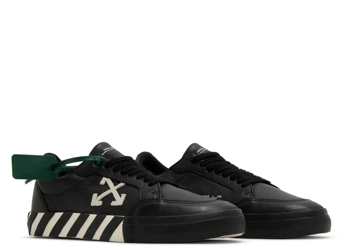 OFF-WHITE Vulc Low Leather Black White SS 22