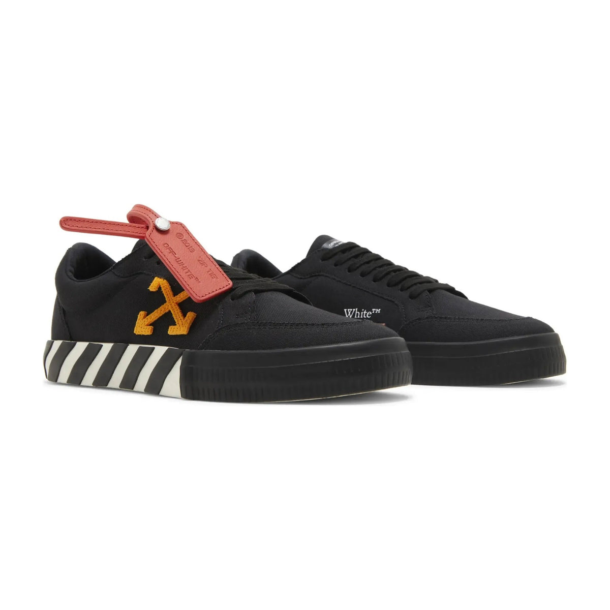 OFF-WHITE Vulcanized Low Black Orange Canvas