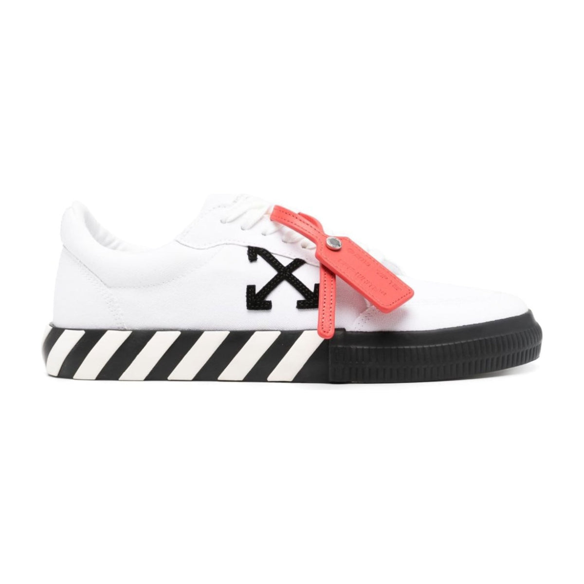 OFF-White Vulcanized Low Canvas White Black Ice