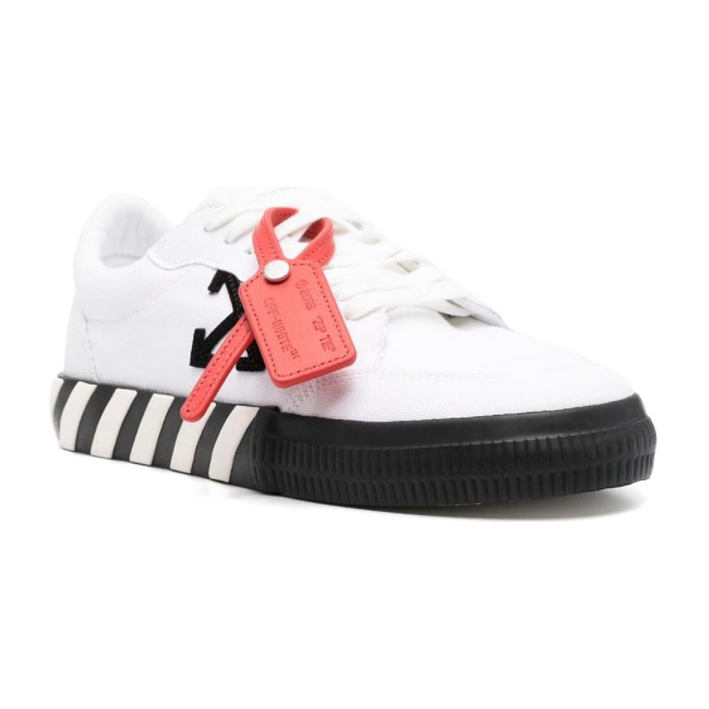 OFF-White Vulcanized Low Canvas White Black Ice