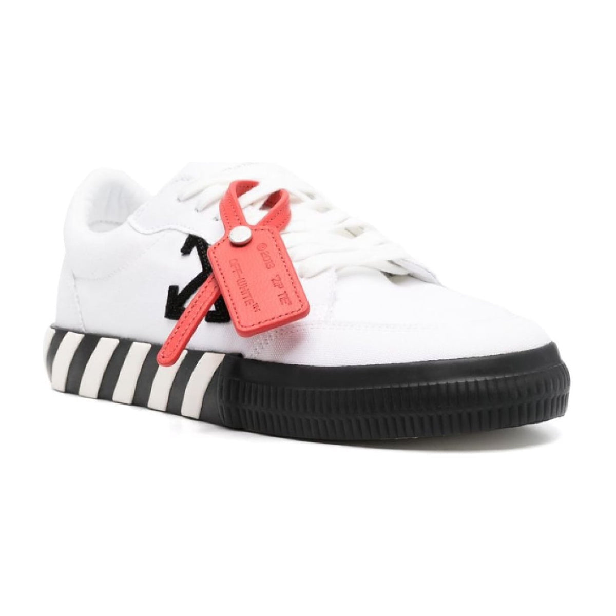 OFF-White Vulcanized Low Canvas White Black Ice