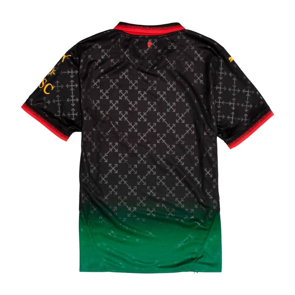 OFF-WHITE x Puma AC Milan Replica Jersey Black